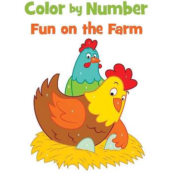 Color by Number Fun on the Farm - (Dover Kids Coloring Books) by  Dover Publications (Paperback)