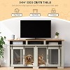 71 Inch Furniture Style Double Dog Crate Tv Stand with Storage, Heavy Duty Dog Crate Furniture for 2 Dogs, Dog Kennel - 3 of 4