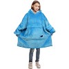 Catalonia Oversized Wearable Blanket Hoodie Sweatshirt for Kid Girl Boy,  Fleece Cozy Hooded Pullover for 7-16 yr Teen Youth Kid, Christmas Gift Idea - 2 of 4