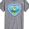 Men's - Spongebob Squarepants - Heart Porthole Window-Womens Men's Short Sleeve Graphic T-Shirt Short Sleeve Graphic T-Shirt - 2 of 4