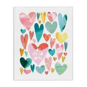 Stupell Industries You are So Loved Hearts Canvas Art - 1 of 4
