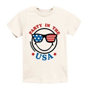 The Juniper Shop SmileyWorld Party in the USA Smiley Face Youth Short Sleeve Tee - 1 of 4