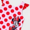 Baby Girls' Disney Minnie Mouse One Piece Swimsuit - Pink - 3 of 3