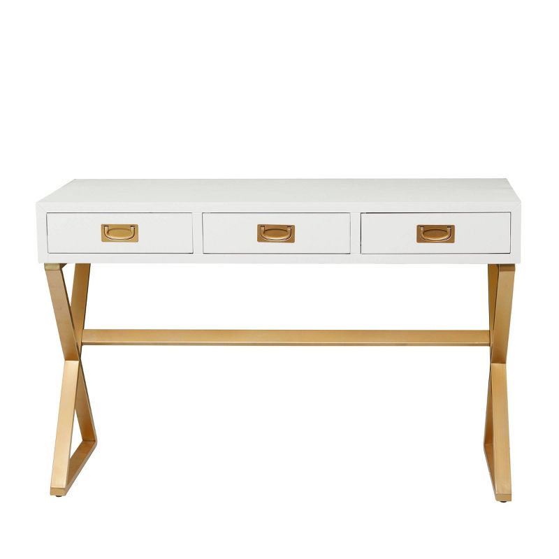 30" x 47" Contemporary Wood Desk - Olivia & May, 1 of 9