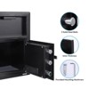 Digital Depository Safe Box, Electronic Steel Safe with Keypad, Locking Drop Box with Slot, Metal Lock Box with Two Emergency Keys - 3 of 4