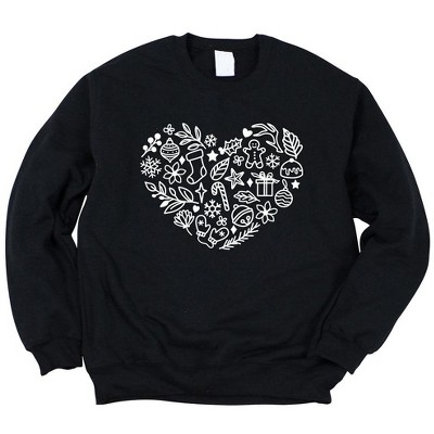 Simply Sage Market Women's Graphic Sweatshirt Christmas Heart