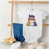 Cute Floral Boho Ghosts Boo Crew Baby Bodysuit Jumper Girls Brisco Brands - 4 of 4