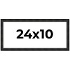 PosterPalooza | 24x10 Thin Barnwood Picture Frame, UV Acrylic, 2 Finishes - Grey and Black - 2 of 4