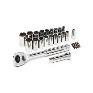 Crescent 3/8 in. drive Metric and SAE 12 Point Mechanic's Tool Set 25 pc - 1 of 1