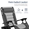 Best Choice Products Oversized Padded Zero Gravity Chair, Folding Outdoor Patio Recliner w/ Side Tray - 4 of 4