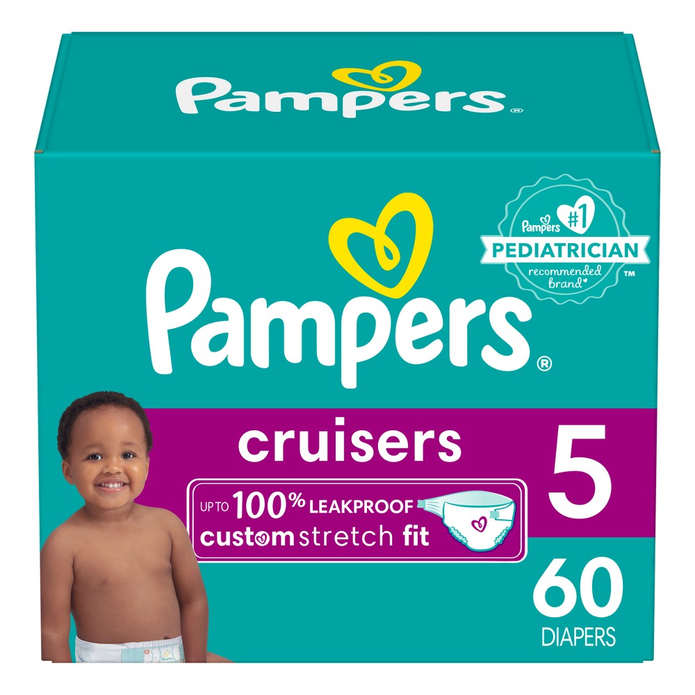 Photos - Nappies Pampers Cruisers Diapers - Size 5 - 60ct 