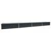 vidaXL Raised Bed Anthracite Galvanized steel 94.5x15.7x17.7 in Durable - 2 of 4