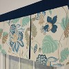 RLF Home 100% Cotton Samanta Pleated  Unlined Windows Rod Pocket Valance 50" x 17"  Blue - 4 of 4