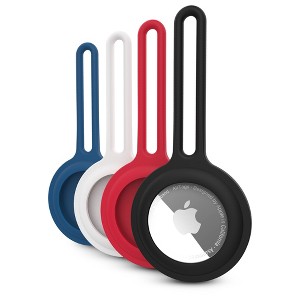 HyperGear AirCover Silicone Loop for AirTag 4 Pack Multi-Color - 1 of 4