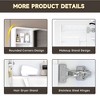 Mshliw 35" x 28" Aluminium Medicine Cabinet Mirror, Defogger, Cosmetic Storage & Hair Dryer Holder - 2 of 4