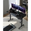 VASAGLE Electric Standing Desk with Drawers, Sit Stand Desk with Built-in Power Strip, Adjustable Height, 23.6 x 55.1 Inches - 3 of 4