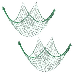 Unique Bargains Home Decoration Mediterranean Fishing Net 2 Pcs - 1 of 4