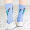 Anna-Kaci Women's 2-Pack Butterfly Graphic Crew Socks Soft Knit Ribbed Cuff Stylish Casual Sock Set - 3 of 4