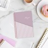 Blue Sky Weekly/Monthly Planning Calendar Stripe 5"x8" Block Purple with Double Pockets - 2 of 4