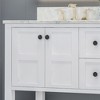 60" Double Bathroom Vanity, Modern Bathroom Storage Cabinet, Bathroom Cabinet With 2 Drawers, 2 Double-door Cabinets, Bottom Shelf - 4 of 4