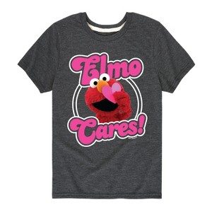 Boys' - Sesame Street - Elmo Cares Short Sleeve Graphic T-Shirt - 1 of 4