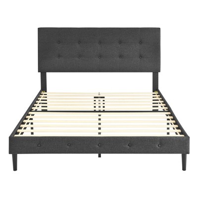 DeCoro Cambridge Upholstered Wooden Platform Bed Frame