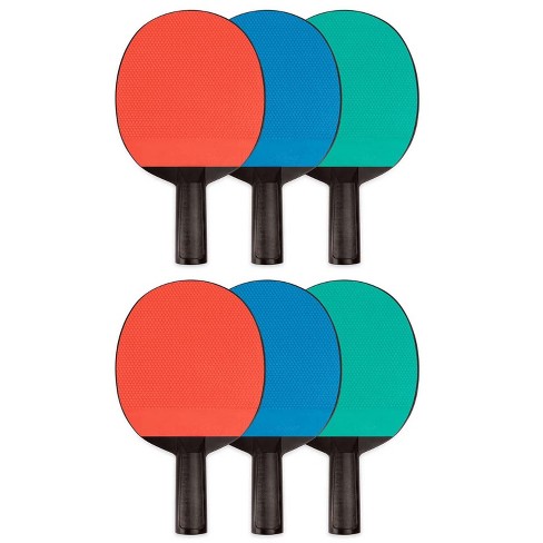 Pack of 4 Champion Sports 5 Ply Sandpaper Face Table Tennis Paddle 