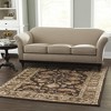 Brown Tan And Ivory Oriental Hand Tufted Area Rug - 2 of 4