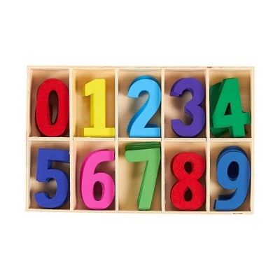 wooden number blocks