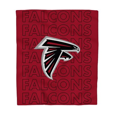 NFL Atlanta Falcons Echo Team Wordmark Plush Blanket