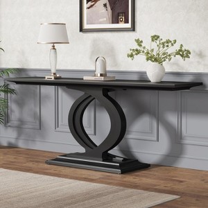 Tribesigns 59 Inches Modern Long Console Table with Double Arc Base for Entryway - 1 of 4