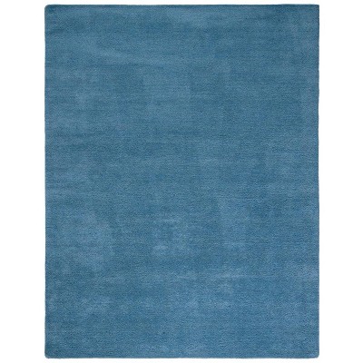 Himalaya Blue Hand-Tufted Wool 10' x 14' Shag Rug