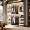 Aheaplus 58"Closet System with 3 Hanging Rods, Shelves, 2 Drawers and Shoe Rack - 4 of 4