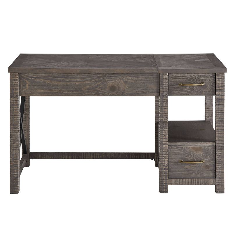 Dexter Lift Writing Desk Distressed Gray - Steve Silver Co., 1 of 7