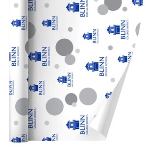Blinn College Secondary Logo Gift Wrap Wrapping Paper Roll 30x72 - 1 of 4