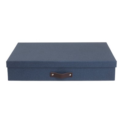 Sverker Canvas Document Box Blue - Bigso Box of Sweden