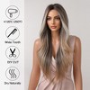 Jessie's Wig 26 Inch Long Layer Cut Wig Synthetic Hair Copper Brown Highlight Blonde 1 Pc/Pack - 3 of 4