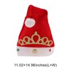 Unique Bargains Christmas Hat Adult Crown Christmas Hat Polyester 11.02"x14.96" 1 Pc - 3 of 4