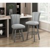 NicBex Dining Chairs Set of 2 Pub Height Chairs Seat Tufted Fabric with Solid Wood Frame for Kitchen,Gray - 4 of 4