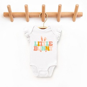 The Juniper Shop Little Bunny Ears Baby Flutter Sleeve Bodysuit - 1 of 2