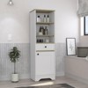SEVOBAL Bathroom Storage Cabinets with Two Interior Shelves and One Drawer for Bathroom Organization, Multicolored, 55"*20"*5" - 4 of 4