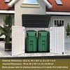 Syemin Storage Shed, Waterproof Storage Shed, Double Shelves for Cleaning Tools and Garden Accessories, Brown, 53.2"*34.3"*47.1" - 2 of 4