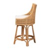 Baxton Studio Bella Rattan Counter Height Barstool Natural Brown/white ...