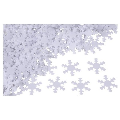 Juvale White Snowflake Confetti for Arts and Crafts and Christmas Party Decorations (1.4 Ounces)