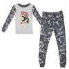 Dino Skull And Space Cadet Long Sleeve Youth Boys 2-Pack Pajama Set - 2 of 4