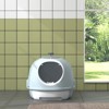 VisioGear Covered Litter Box, Litter Box with Lid, Scoop Enclosed Drawer for Cats, Blue, 18.5"*21.8"*7.3" - 2 of 4