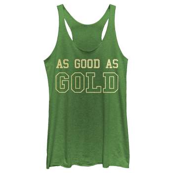 Women's Lost Gods St. Patrick's Day As Good as Gold Racerback Tank Top