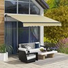 Outsunny Retractable Awning Sunshade Shelter with Manual Crank Handle - 3 of 4