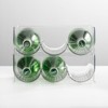 mDesign Plastic Free-Standing Stacking 3 Bottle Wine Storage Rack, 4 Pack, Clear - 2 of 4