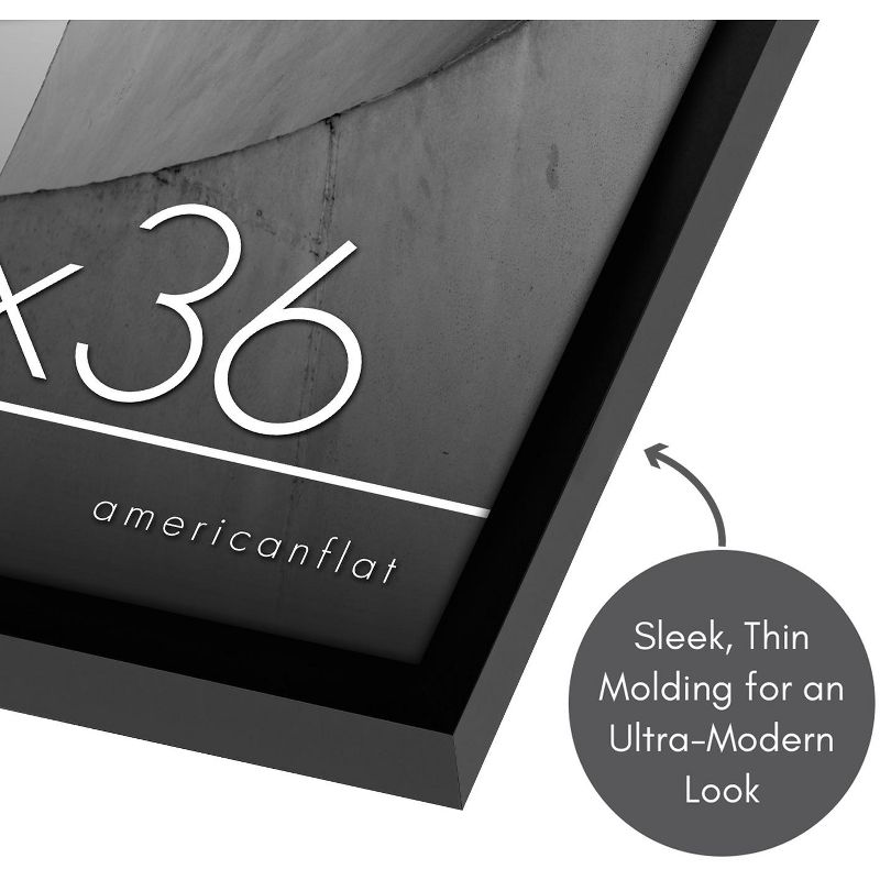 Americanflat Thin Picture Frame with tempered shatter-resistant glass - Horizontal and Vertical Formats for Wall and Tabletop, 4 of 6